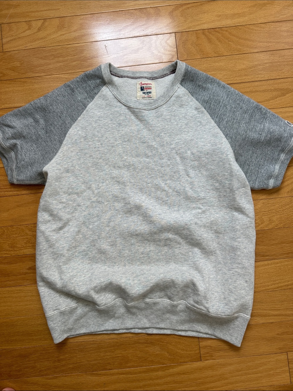 Champion x Todd Synd Men’s Short-Sleeve Crewneck Sweatshirt - Light Gray/Heather